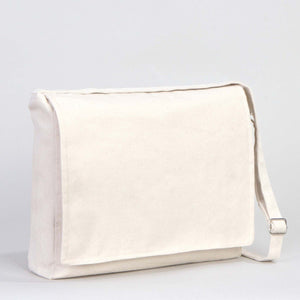 Adjustable Cotton Canvas Messenger Bag – 13" x 11" - 6 oz - Pamusan.com