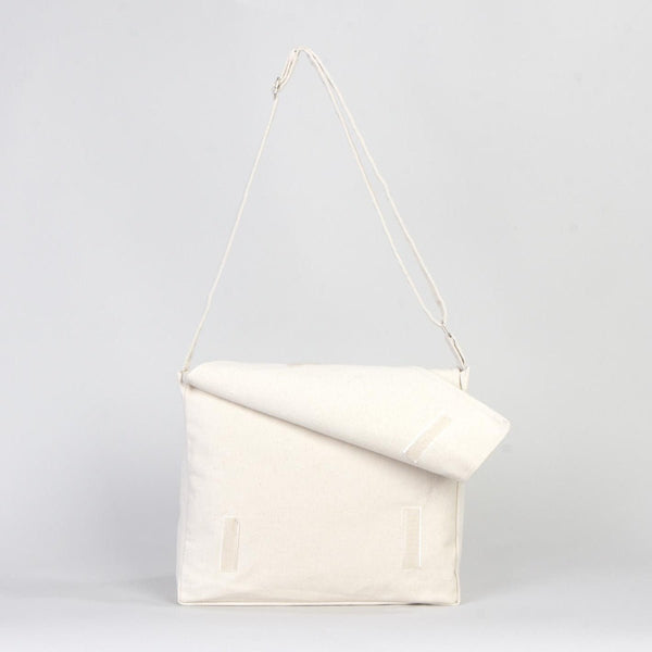 Adjustable Cotton Canvas Messenger Bag – 13" x 11" - 6 oz - Pamusan.com