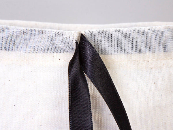 Bachelorette Birthday Party - Cotton Fabric Hangover bags with Black Ribbon - Wedding Recovery Kit - Pamusan.com