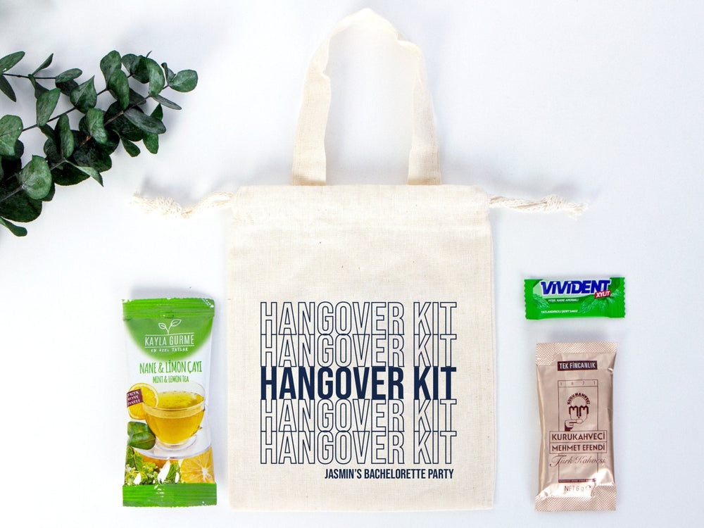 Bachelorette Party Tote Bag – Custom Hangover Kit & Recovery Bags – Survival Pouch | Pamusan