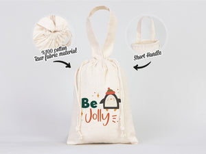 Be Jolly Bags - 6"W x 8"H  Custom Family or Company Bags — logo detail | Pamusan