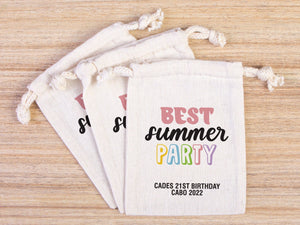 Best Summer Party Birthday Bags Party Recovery Survival Kit Bags — custom print | Pamusan