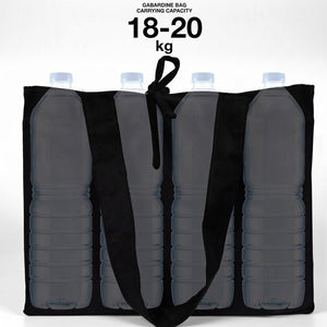 Black Canvas Shopping Tote Bag – 14 × 12 × 4 (35 × 30 × 10 cm) – Thick 10 oz Cotton - Pamusan.com