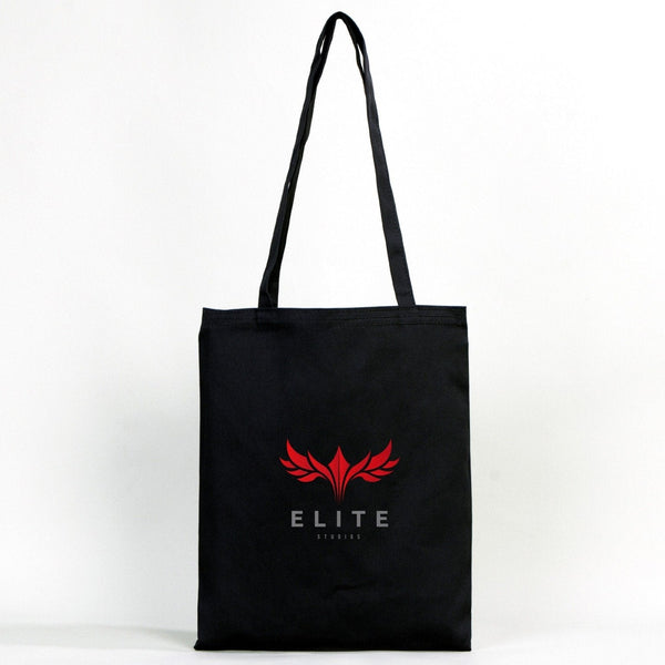 Black Cotton Tote Bag – 14"x16" Reusable Custom Print Canvas Bag Wholesale - Pamusan.com