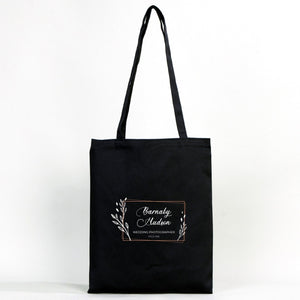 Black Cotton Tote Bag – 14"x16" Reusable Custom Print Canvas Bag Wholesale - Pamusan.com