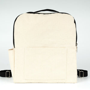 Black VIP Canvas Backpack – 10" × 13" (25 × 32 cm), 10 oz - Pamusan.com