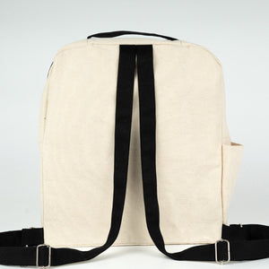Black VIP Canvas Backpack – 10" × 13" (25 × 32 cm), 10 oz - Pamusan.com