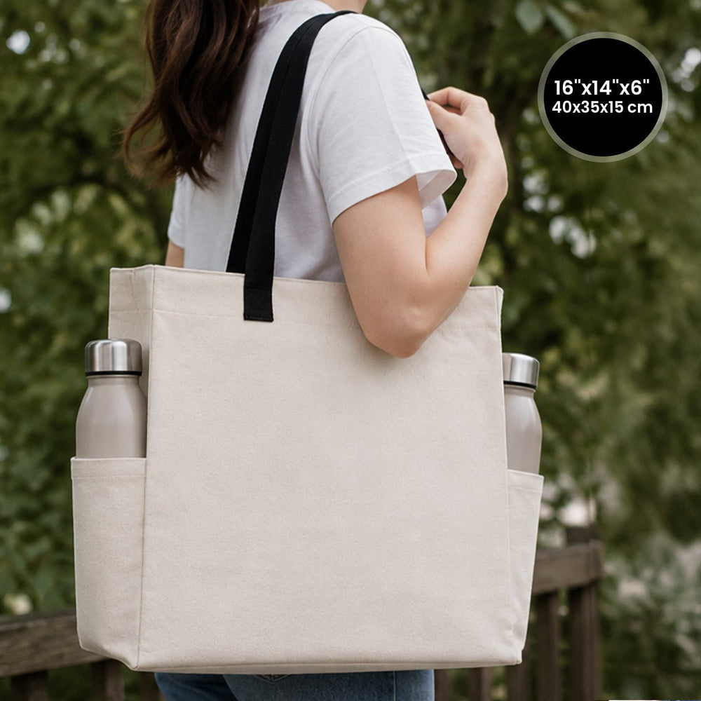 Canvas tas van Pamusan met ruimte voor een eigen logo of afbeelding, detailfoto 1 - Pamusan.nl