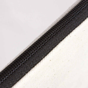 Blank Cotton Clutch Bag with Zipper – 12"x8" Lined Purse - Pamusan.com
