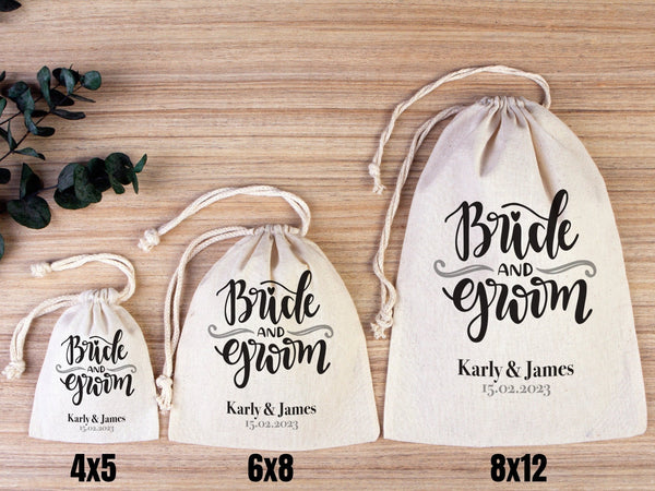 Bride & Groom Recovery Kit Bags – Custom Name Design, Bachelorette Party Favors — custom print | Pamusan