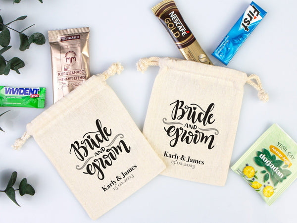 Bride & Groom Recovery Kit Bags – Custom Name Design, Bachelorette Party Favors — custom print | Pamusan