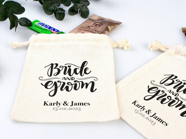 Bride & Groom Recovery Kit Bags – Custom Name Design, Bachelorette Party Favors — custom print | Pamusan