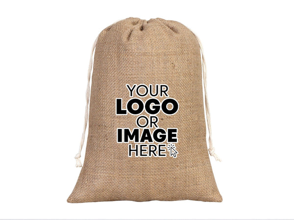 Burlap Bags 10"W x 14"H (25 x 35 cm) - Coffee Bag - Burlap Bags With Drawstring - Pamusan.com