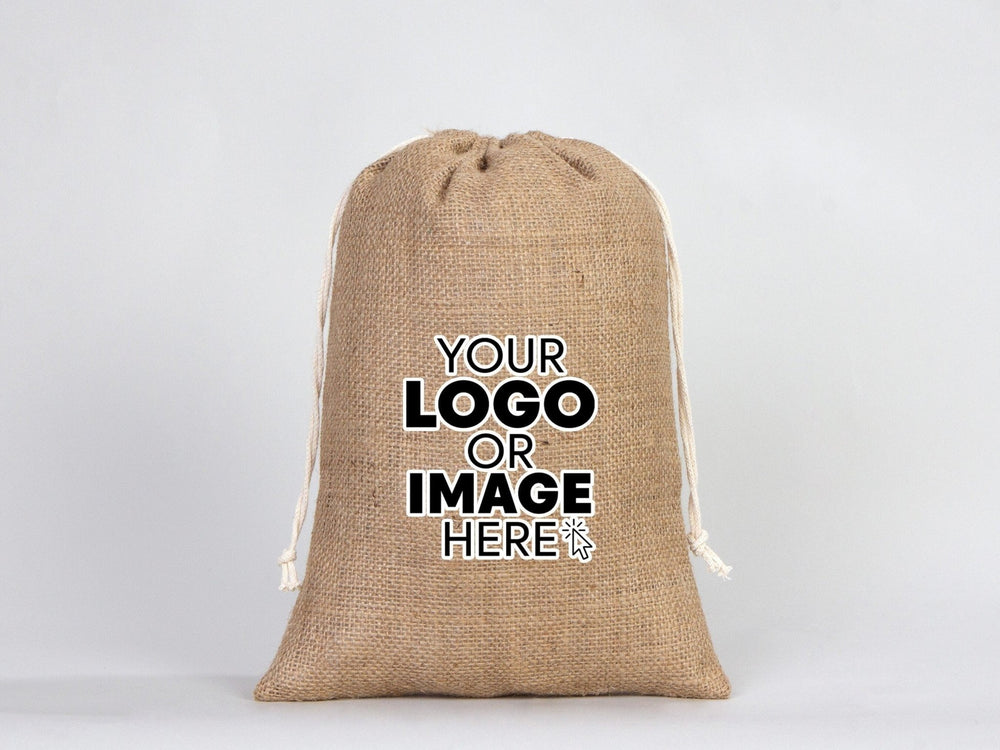 Burlap Bags with Drawstring – 10"W x 14"H Rustic Coffee Sack & Gift Bag - Pamusan.com