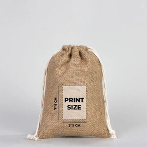Burlap Drawstring Bags 6"W x 8"H (15 cm x 20 cm) - Custom Jute Bag - Pamusan.com