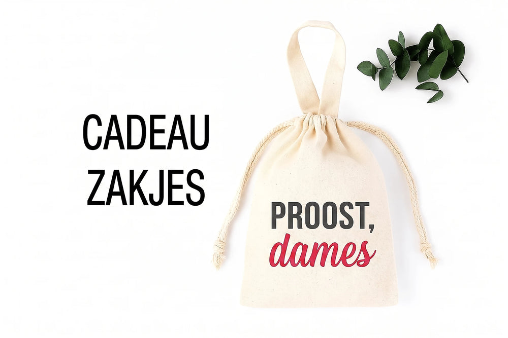 Katoenen cadeauzakjes met trekkoord