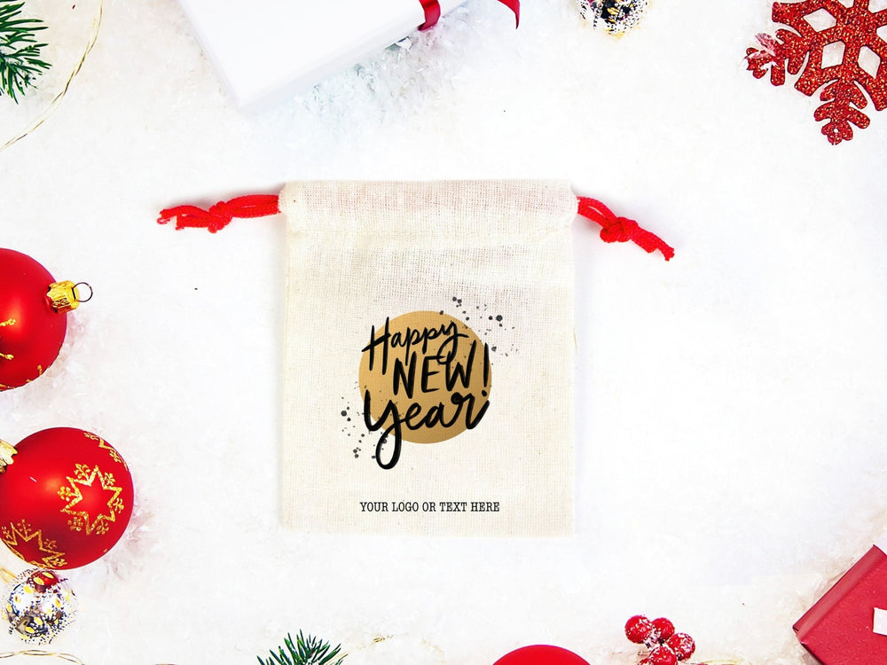 Custom New Year Gift Bags – Personalized Corporate & Holiday Party Favor Bags | Pamusan