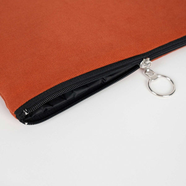 Ceramic Cotton Zippered Clutch Pouch – 12" × 8" (30 × 21 cm) – 10 oz Fabric - Pamusan.com