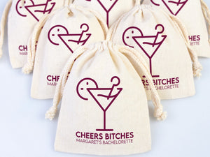 Cheers Bitches Hangover kit Bags, Survival, Recovery Kit Party Custom Name Print - Pamusan.com