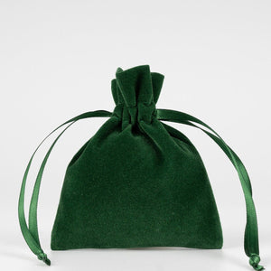 Fluwelen zakjes Kerst – feestelijk bedankje 10 × 13 cm met satijnen koord, rood, groen of zwart, 9 ontwerpen voor Kerst & Nieuwjaar 2027 - Pamusan.nl