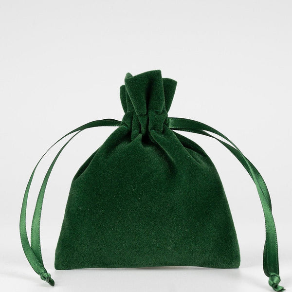 Fluwelen zakjes Kerst – feestelijk bedankje 10 × 13 cm met satijnen koord, rood, groen of zwart, 9 ontwerpen voor Kerst & Nieuwjaar 2027 - Pamusan.nl