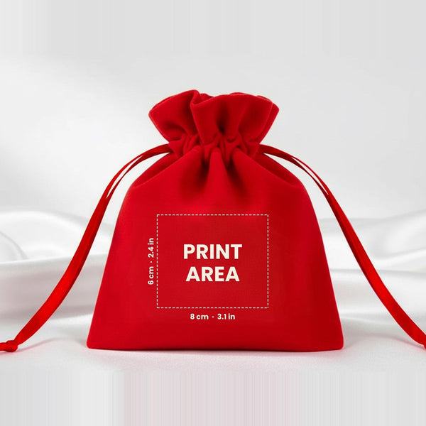 Fluwelen zakjes Kerst – feestelijk bedankje 10 × 13 cm met satijnen koord, rood, groen of zwart, 9 ontwerpen voor Kerst & Nieuwjaar 2027 - Pamusan.nl