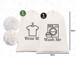Clean and Dirty Underwear Travel Bags - Overnight Laundry Bag Set | Lingerie & Laundry Organizer - Pamusan.com