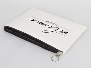 Clutch Wedding Gift – Custom Cotton Big Clutch Bag 12"W x 8"H – Wedding Cotton Clutch Gift – Clutch Wedding - Pamusan.com