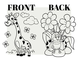 Coloring Animal Backpacks , 14"W x 16"H (35 cm x 40 cm) Kids Art Set - Pamusan.com