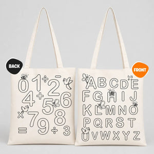 Coloring Bag Painting Set 4 - 20 Double - sided Painted Bag 14"x16" / Carioca Fabric Paint Pen - Pamusan.com