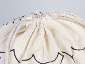 Kids Coloring Drawstring Bag Cotton School Bag with Car Design (No Pencil Included) — back view | Pamusan