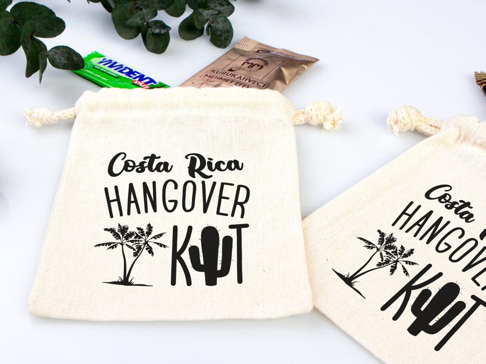 Costa Rica Hangover Kit Bags – Custom Bachelorette & Wedding Recovery Pouches | Pamusan