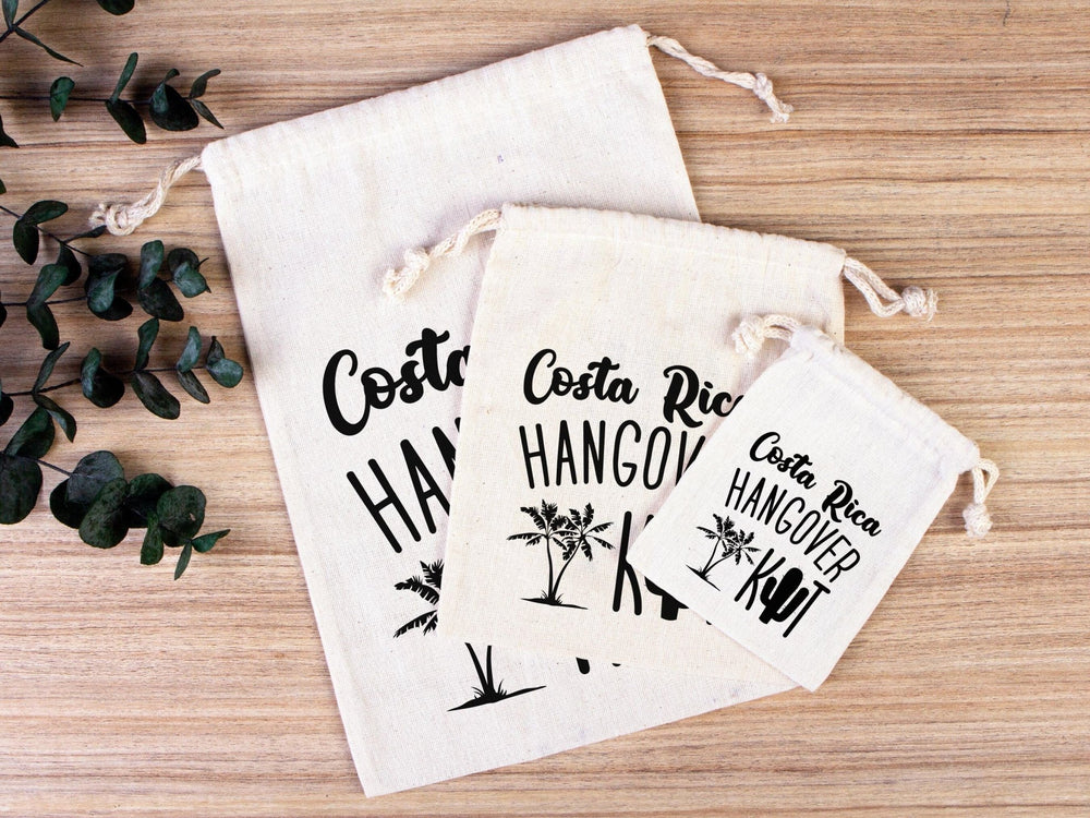 Costa Rica Hangover Kit Bags – Custom Bachelorette & Wedding Recovery Pouches | Pamusan