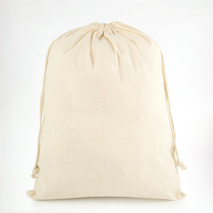 Cotton Drawstring Pouch 12"x16" | Eco Reusable Gift & Storage Bag - Pamusan.com