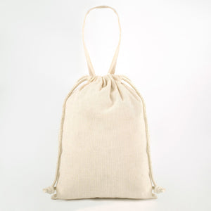 Cotton Drawstring Pouch 6"x8" | Natural Favor Bag with Short Handle - Pamusan.com
