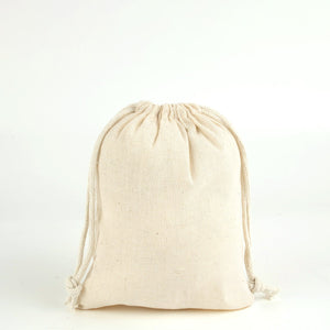 Cotton Drawstring Pouch 6"x8" | Natural Favor & Gift Bag - Pamusan.com