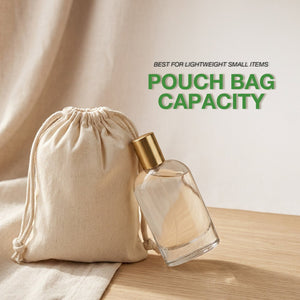 Cotton Drawstring Pouch 6"x8" | Natural Favor & Gift Bag - Pamusan.com