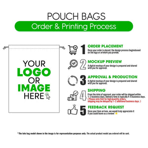 Cotton Drawstring Pouch 6"x8" | Natural Favor & Gift Bag - Pamusan.com