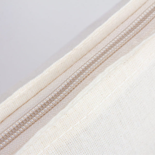 Cotton Tote Bag with Zipper 14"x16" – Natural Color Eco - Friendly Cloth Bag - Pamusan.com