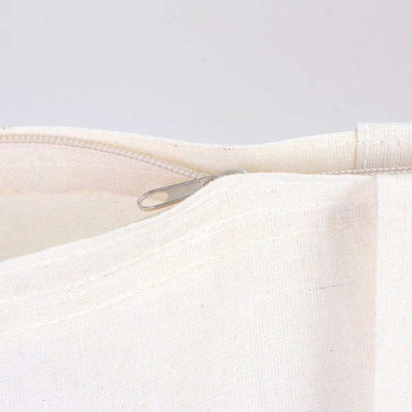 Cotton Tote Bag with Zipper 14"x16" – Natural Color Eco - Friendly Cloth Bag - Pamusan.com