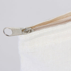 Cotton Tote Bag with Zipper 14"x16" – Natural Color Eco - Friendly Cloth Bag - Pamusan.com