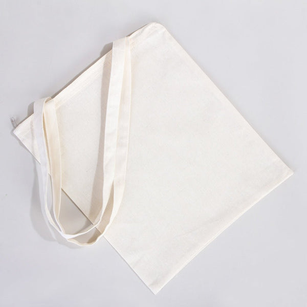Cotton Tote Bag with Zipper 14"x16" – Natural Color Eco - Friendly Cloth Bag - Pamusan.com
