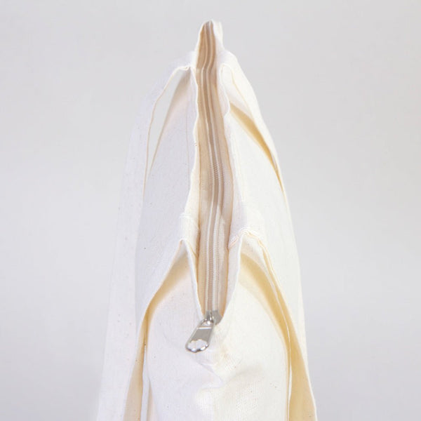 Cotton Tote Bag with Zipper 14"x16" – Natural Color Eco - Friendly Cloth Bag - Pamusan.com