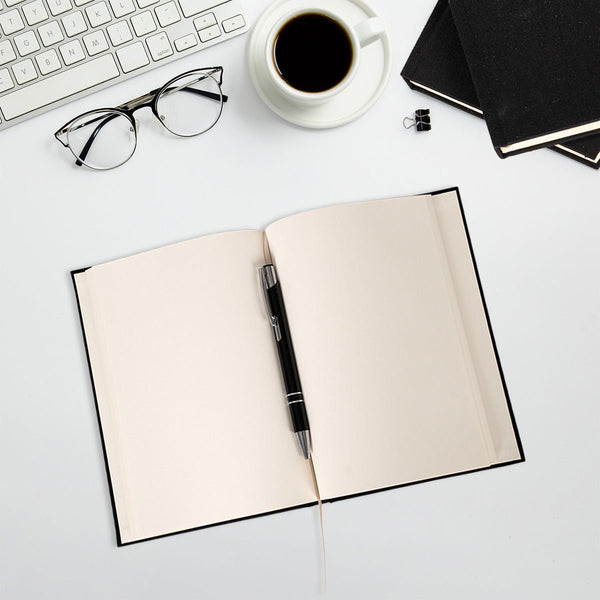 Custom Canvas Notebook 6" × 8"(15x20) – Happy New Year Themed Personalized Writing Journal - Pamusan.com
