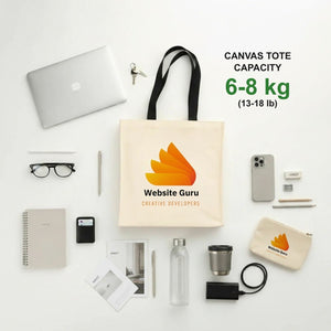 Custom Canvas Tote Bag – Large Printed 14.5"x14.5"x5.5" (37x37x14 cm) - Pamusan.com