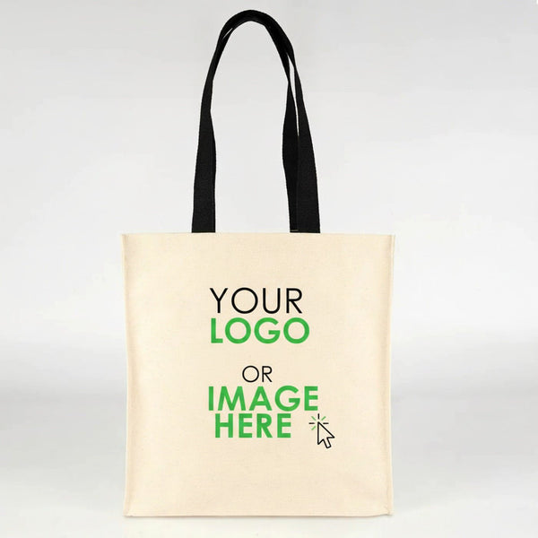 Custom Canvas Tote Bag – Large Printed 14.5"x14.5"x5.5" (37x37x14 cm) - Pamusan.com