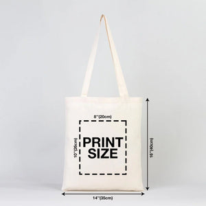 Custom Canvas Tote Bags Bulk – 14"x16" Natural Color with Logo Printing | Wholesale Cotton Totes - Pamusan.com