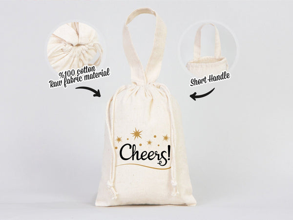 Custom Cheers Christmas Bags – Personalized Holiday Gift Bags for Family, Company — custom print | Pamusan