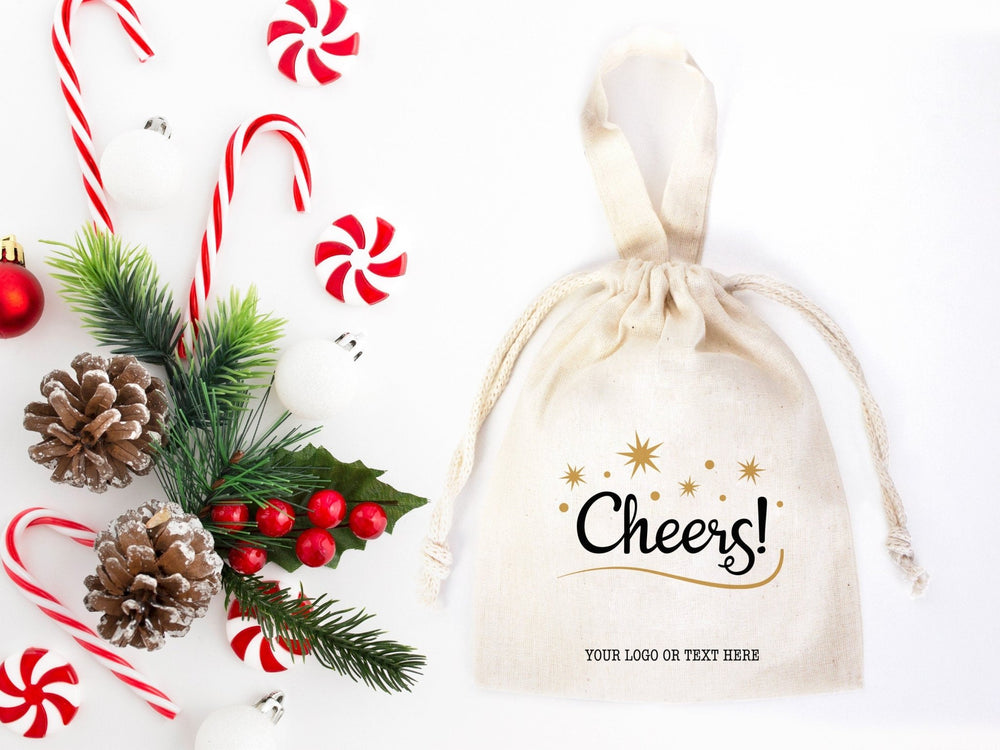 Custom Cheers Christmas Bags – Personalized Holiday Gift Bags for Family, Company | Pamusan
