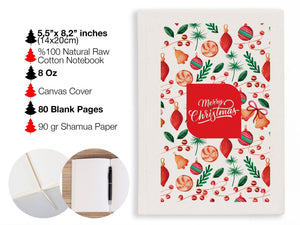 Custom Christmas Sketchbook 6" × 8" (15 × 20 cm) – Personalized Holiday Drawing Journal, Gift Notebook | Pamusan